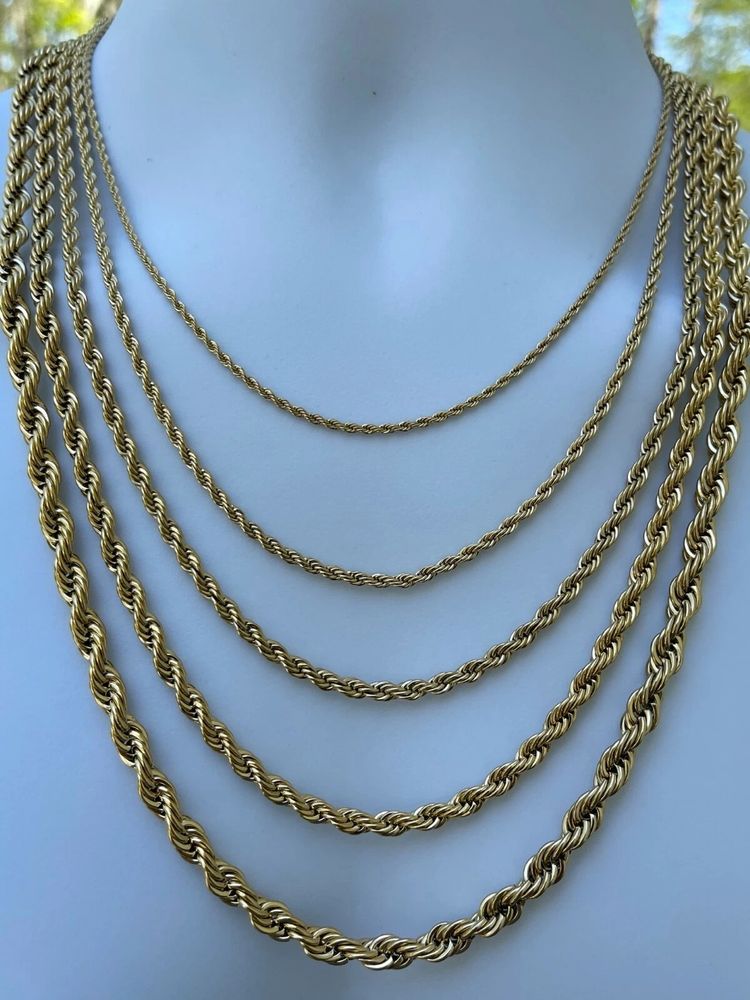 Gold-Tone Rope Chain Necklaces Set image 1